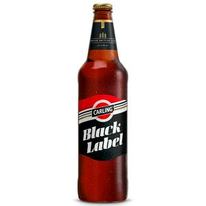 Carling 660ml Black Label Premium Lager Beer Bottle