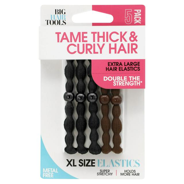 Big Hair Tools Hair Elastics Tame Thick & Curly 5 x Extra Large Size - gallery image 1