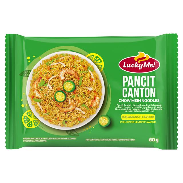 Lucky Me! 60g Philippine Lemon Kalamansi Flavour Pancit Canton Chow Mein Noodles - gallery image 1