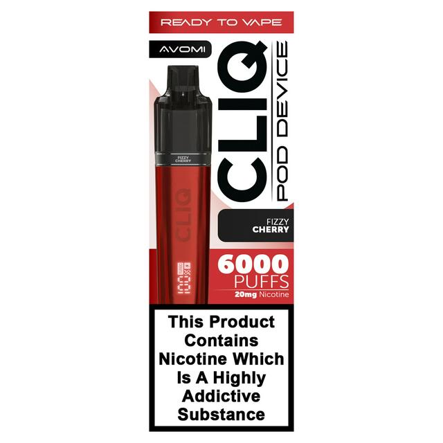 Avomi 20mg Fizzy Cherry Cliq Nicotine Pod Device - gallery image 1