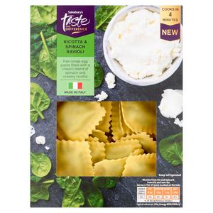 Sainsbury's 250g Ricotta & Spinach Ravioli Pasta, Taste the Difference