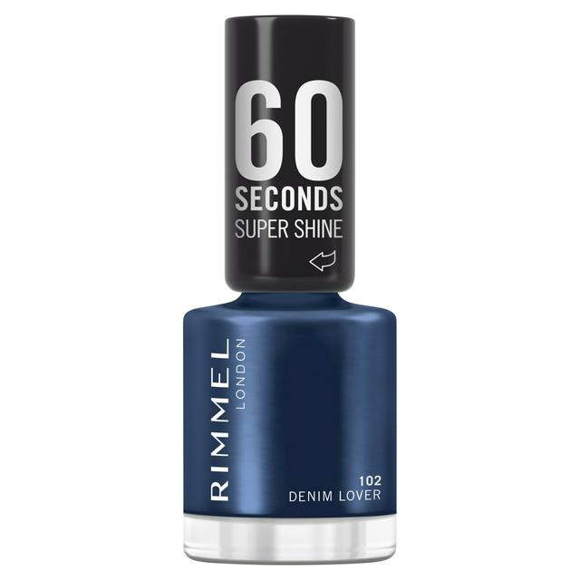 Rimmel London 60 Seconds Super Shine Nail Polish 102 Denim Lover - gallery image 1