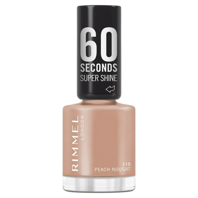 Rimmel London 60 Seconds Super Shine Nail Polish 110 Peach Noughat - gallery image 1