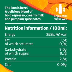 Starbucks Frappuccino 250ml Pumpkin Spice Iced Coffee, Limited Edition - gallery image 2