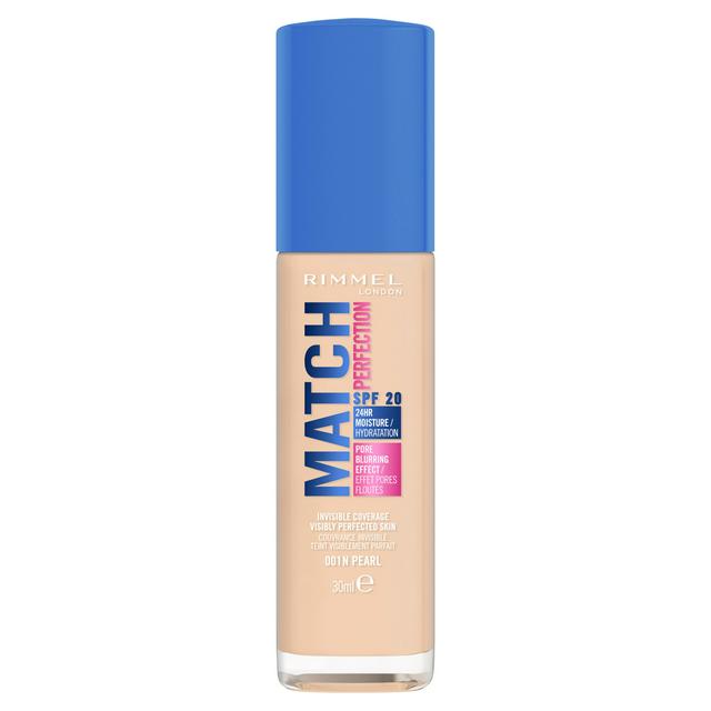 Rimmel London Match Perfection Foundation 001N Pearl SPF20 30ml - gallery image 1