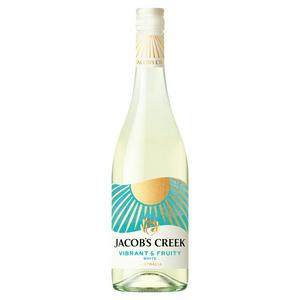 Jacob's Creek Vibrant & Fruity White Wine Bottle 75cl