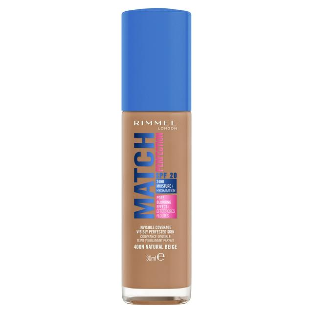 Rimmel London Match Perfection Foundation 400N Natural Beige SPF20 30ml - gallery image 1