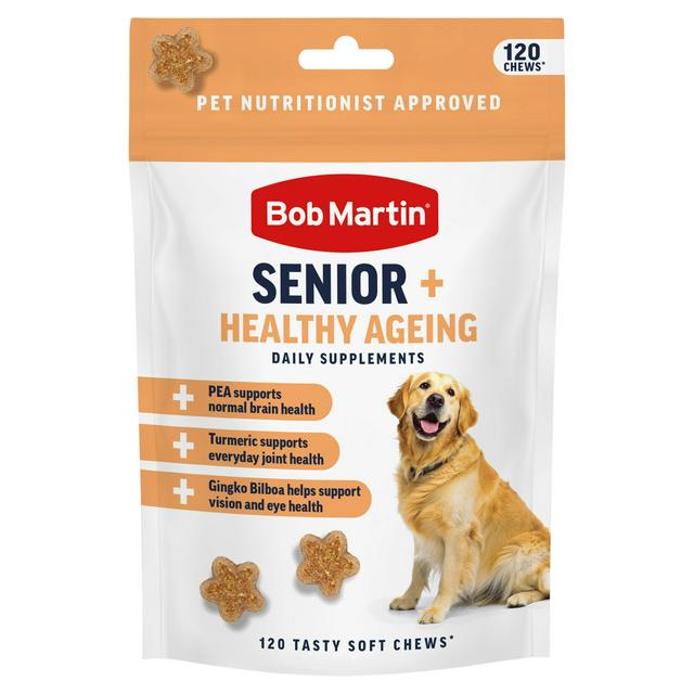 Bob Martin 120 x Senior + Healthy Ageing Daily Supplements Tasty Soft Chews 200g - gallery image 1