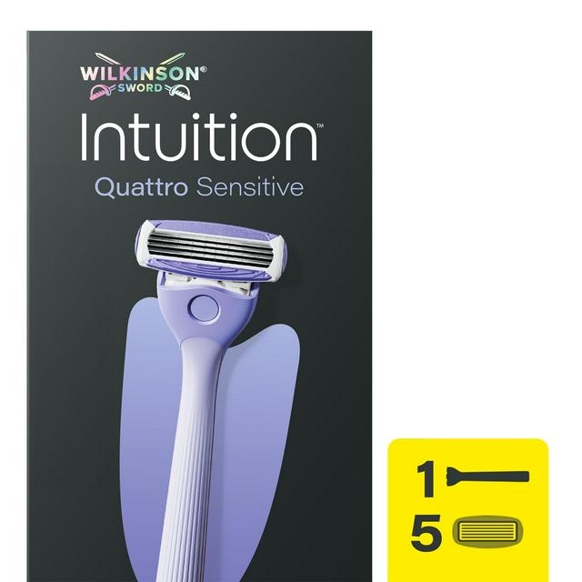 Wilkinson Sword Intuition Quattro Sensitive + 5 Blade Women's