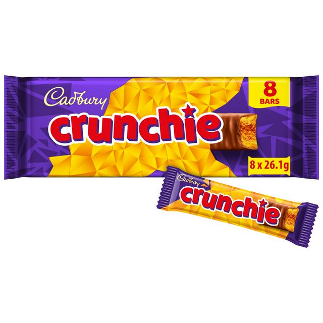 Cadbury Crunchie 8 x 26.1g Multipack Chocolate Bars - gallery image 1