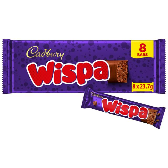 Cadbury Wispa 8 x 23.7g Multipack Chocolate Bars - gallery image 1