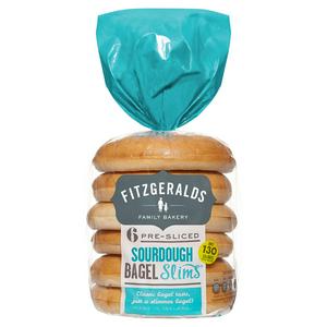 Fitzgeralds Family Bakery 293g Pre Sliced Sesame Seed Bagel Slims