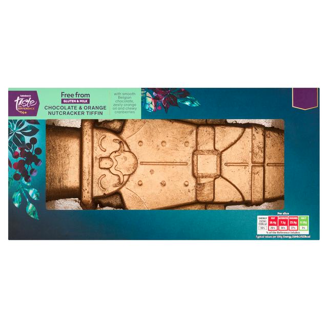 Sainsbury's Free From 605g Chocolate Orange Nutcracker Tiffin Traybake - gallery image 1