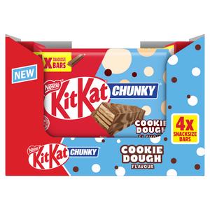 KitKat Chunky 4 x Cookie Dough Flavour Chocolate Wafer Bars 34g - gallery image 5