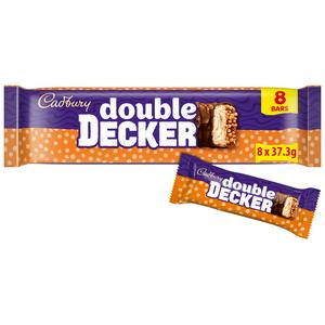 Cadbury Double Decker Chocolate Nougat Bar 8 Pack Multipack (8 x 37.3g) 298.4 g