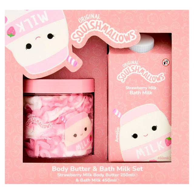 Squishmallows Original Body Butter & Bath Milk Gift Set - gallery image 1