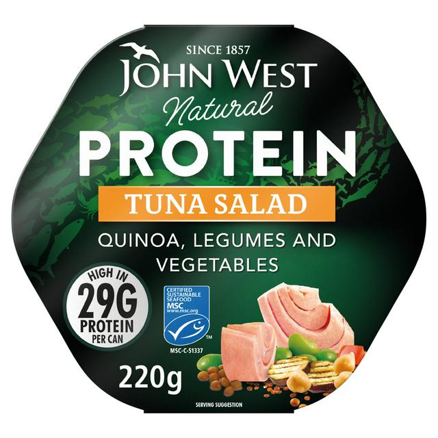 John West Natural Protein 220g Tuna Salad with Quinoa, Legumes & Vegetables - gallery image 1