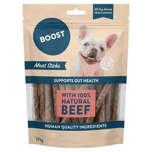 Boost 275g All Breeds from 6 Months Beef Meat Sticks Dog Treats