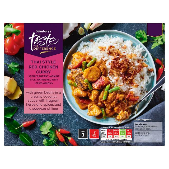 Sainsbury's 400g Thai Style Red Chicken Curry, Taste the Difference - gallery image 1