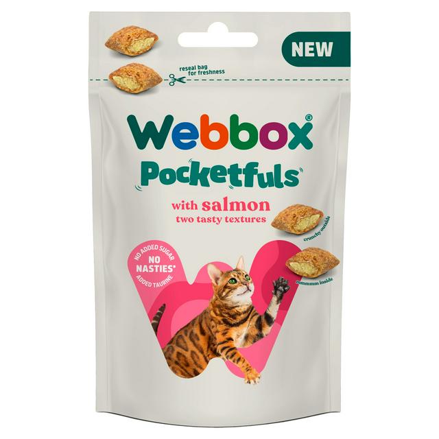 Webbox Pocketfuls 60g Salmon Cat Treats - gallery image 1