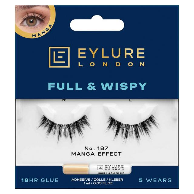 Eylure London Eye Lashes Full & Wispy No. 187 Manga Effect - gallery image 1