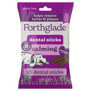 Forthglade 5 x Calming Dental Sticks Dog Treats 185g