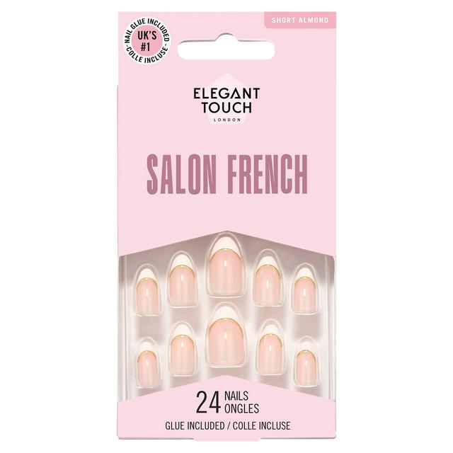 Elegant Touch London False Nails 24 Short Almond Salon French 147 - gallery image 1