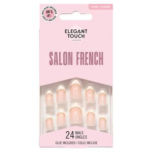 Elegant Touch London False Nails 24 Short Almond Salon French 147