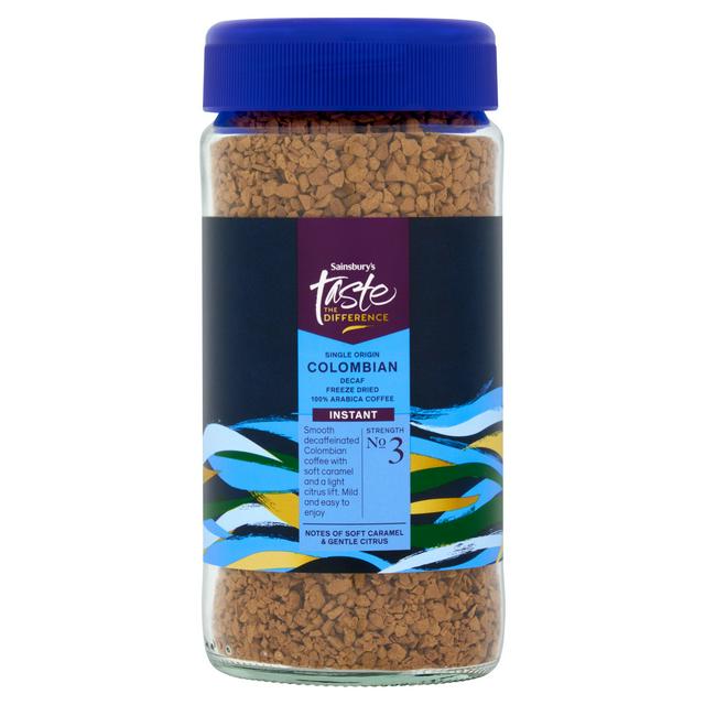 Sainsbury's 100g Colombian Decaff Instant Coffee, Taste the Difference - gallery image 1