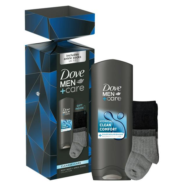 Dove Men+Care Cleanse+Care Body Wash & Socks Gift Set - gallery image 1