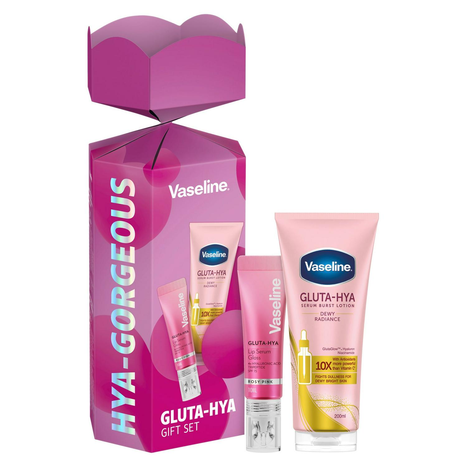 【新品未使用】Vaseline GLUTA-HYA 330㎖×8本セット Vaseline 2 x Gluta Hya Gorgeous Gift Set | Sainsbury's