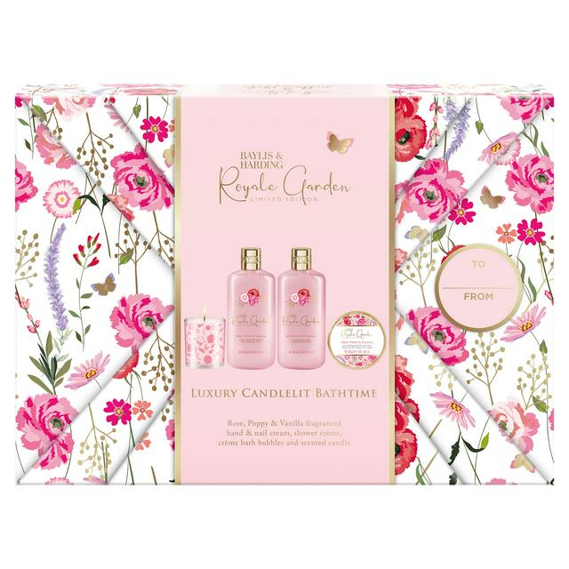 Baylis & Harding Royale Garden Luxury Candlelit Bathtime Gift Set, Limited Edition - gallery image 1