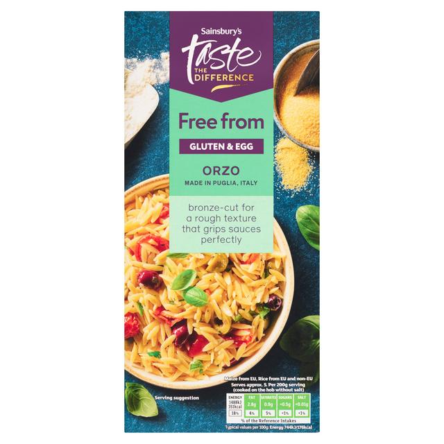 Sainsbury's Free From 500g Orzo Pasta, Taste the Difference - gallery image 1