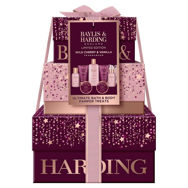Baylis & Harding Wild Cherry & Vanilla Ultimate Bath & Body Pamper Treats, Limited Edition - gallery image 1