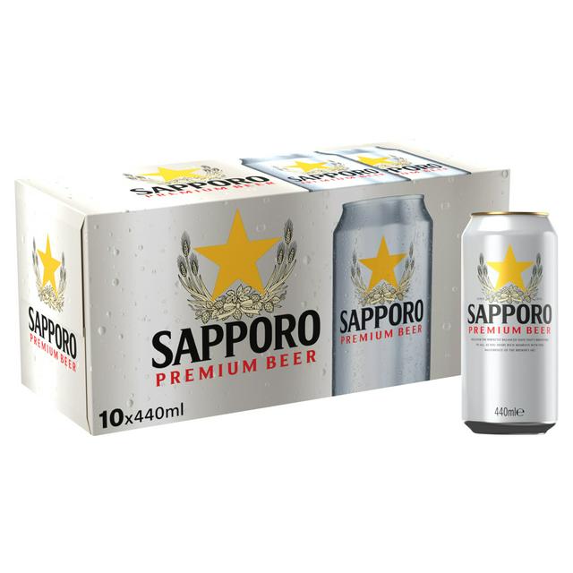 Sapporo 10 x 440ml Premium Multipack Beer Cans - gallery image 1