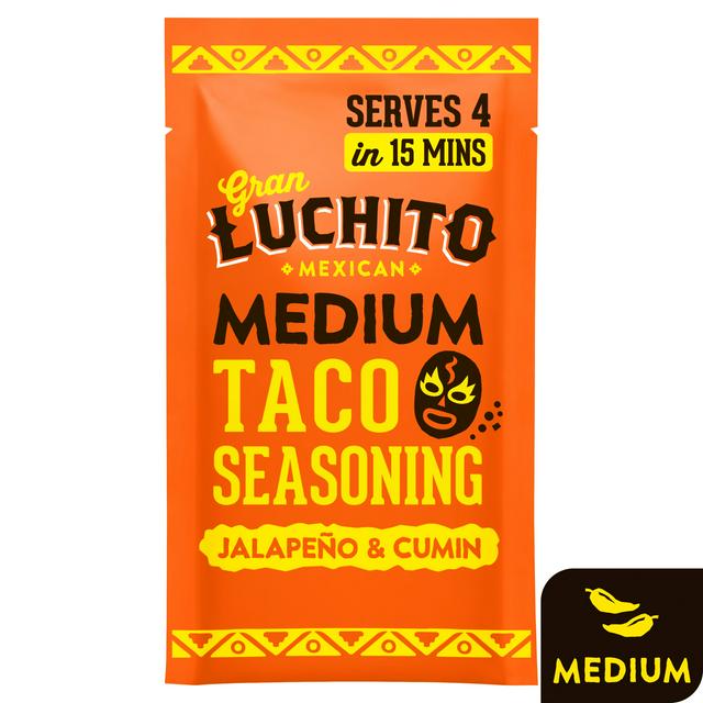 Gran Luchito 28g Mexican Jalapeno & Cumin Medium Taco Seasoning - gallery image 1