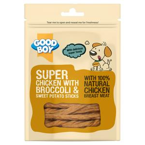 Good Boy 90g Super Chicken with Broccoli & Sweet Potato Sticks Dog Treats