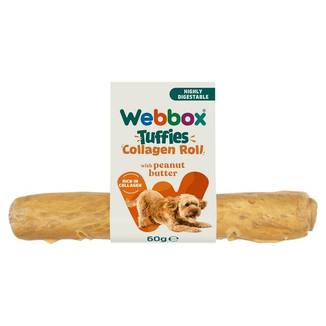 Webbox Tuffies 60g Collagen Roll with Peanut Butter Dog Treats - gallery image 1
