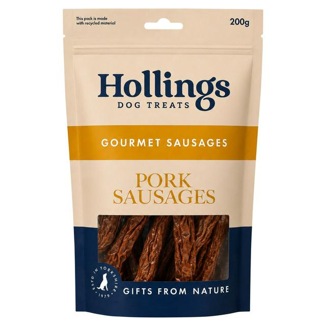 Hollings 200g Pork Sausages Dog Treats - gallery image 1