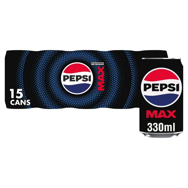 Pepsi Max 15 x 330ml No Sugar Cans - gallery image 1