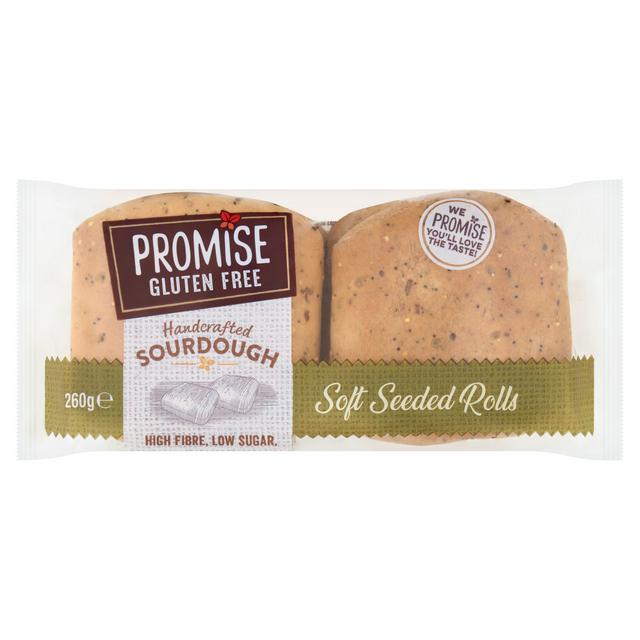 Promise Gluten Free 260g Handcrafted Sourdough Soft Seeded Rolls - gallery image 1