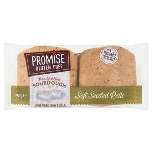 Promise Gluten Free 260g Handcrafted Sourdough Soft Seeded Rolls
