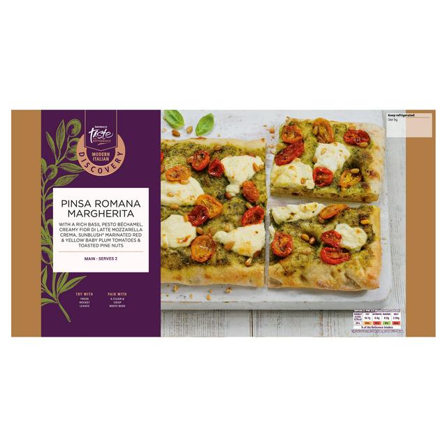 Sainsbury's 415g Pinsa Romana Margherita Pizza, Taste the Difference - gallery image 1