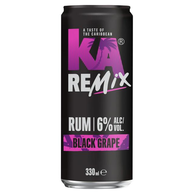 KA Remix 330ml Black Grape Rum Can - gallery image 1