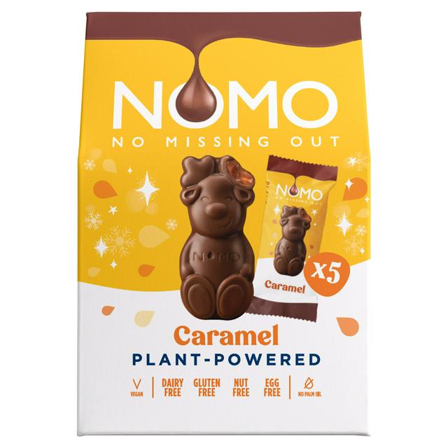 NOMO 5 x 10.6g Caramel Multipack Chocolate Bar - gallery image 1
