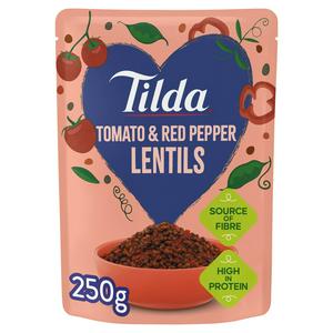 Tilda 250g Tomato & Red Pepper Lentils