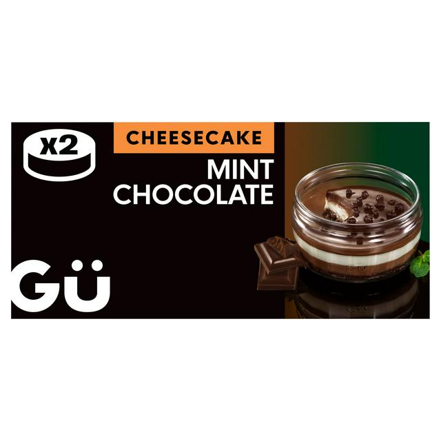 Gü 2 x 84g Mint Chocolate Cheesecakes - gallery image 1