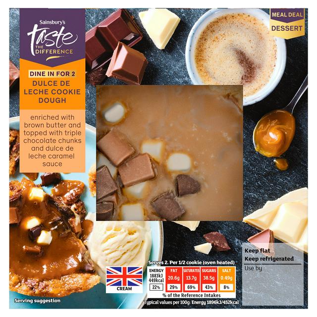 Sainsbury's 200g Dulce De Leche Cookie Dough, Taste the Difference - gallery image 1