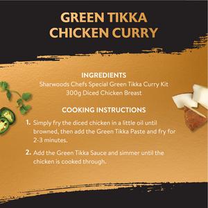 Sharwood's Chef's Special 250g Green Tikka Indian Curry Sauce Meal Kit - gallery image 5