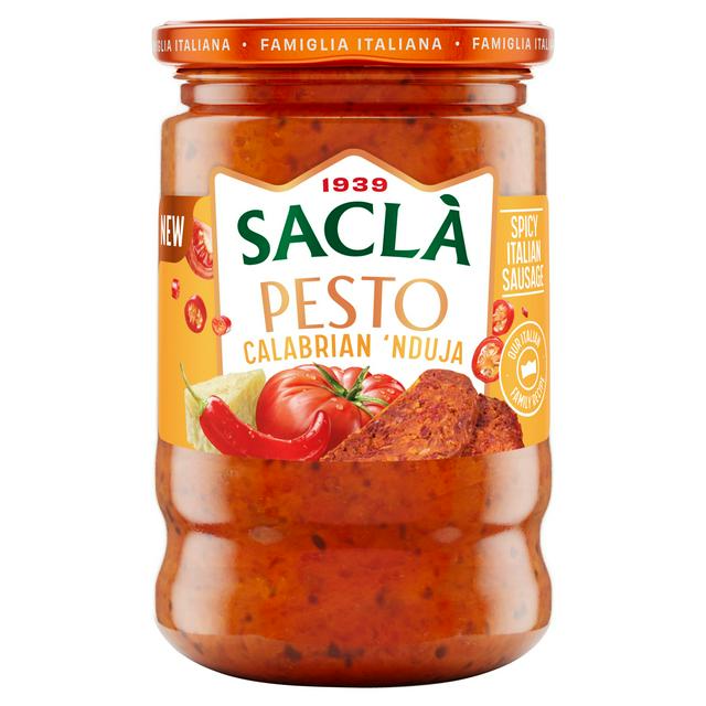 Sacla' 190g Calabrian 'Nduja Pesto Sauce - gallery image 1